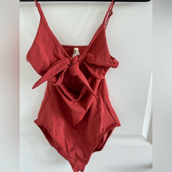 Wilfred Tie-Up Cut-Out Bodysuit - Picture 2 of 4